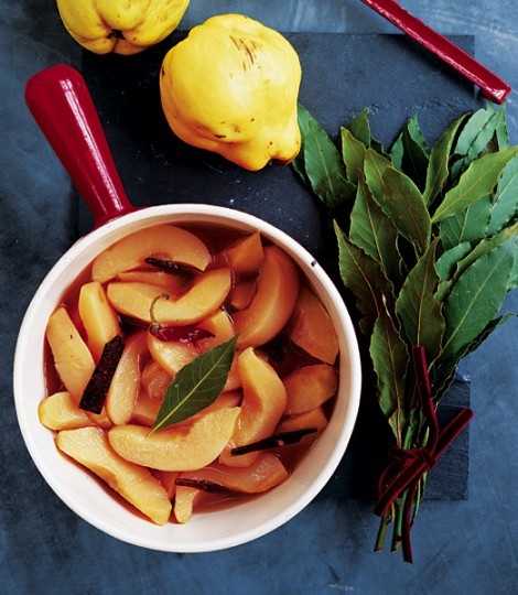 Spiced quince compote