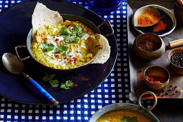 Spiced red lentil dhal