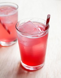 Spiced rhubarb soda 