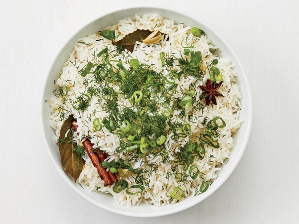 Spiced rice pilaf 
