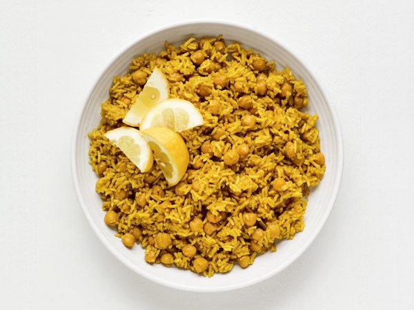 Spiced rice with chickpeas 