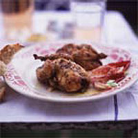Spiced roast quail