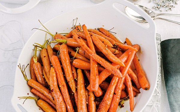Spiced roasted carrots