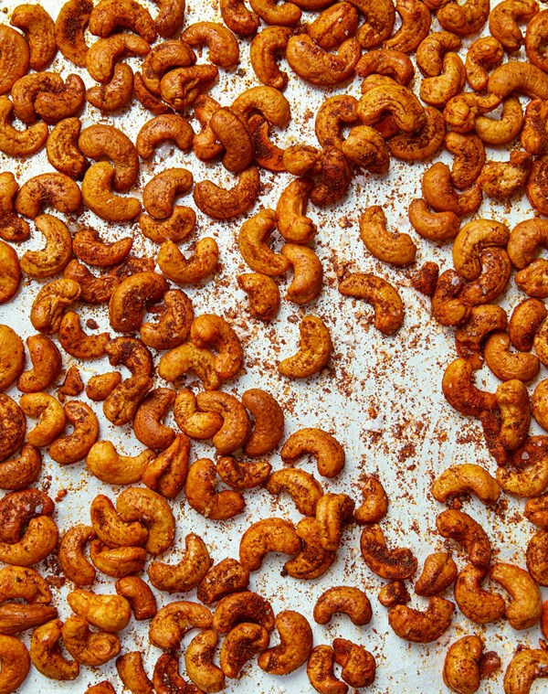 Spiced roasted cashews