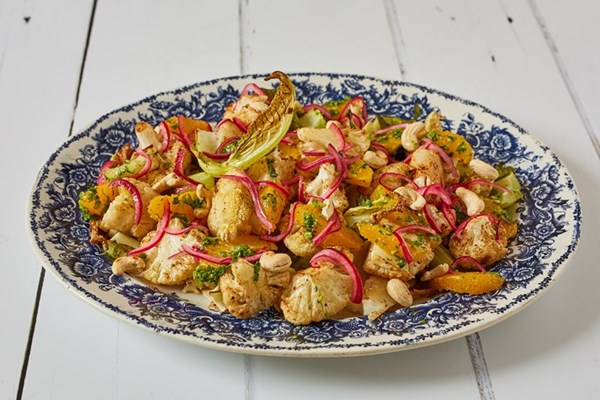  Spiced roasted cauliflower and orange salad