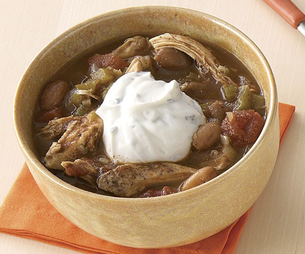 Spiced roasted chicken and cranberry bean chili