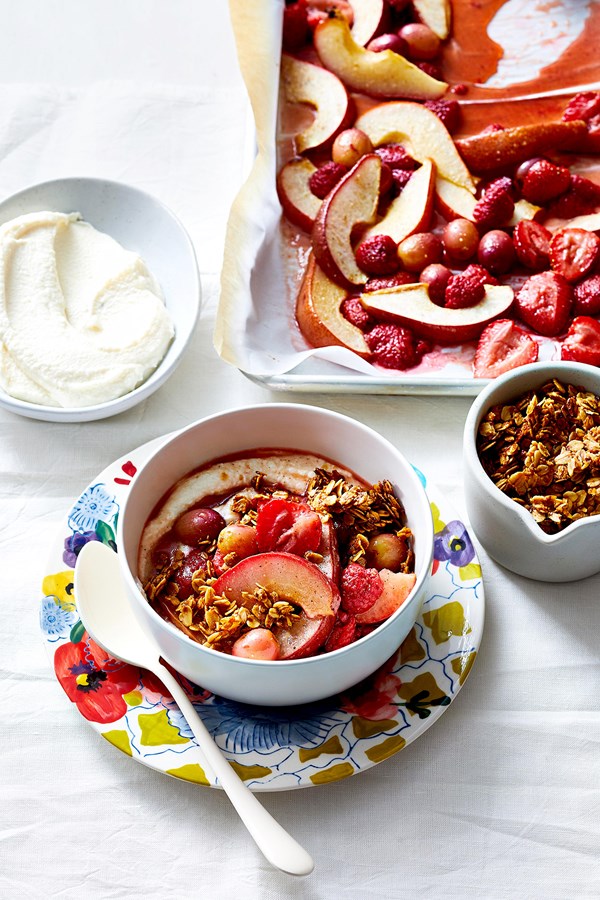 Spiced roasted fruit