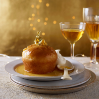 Spiced rum and clementine babas