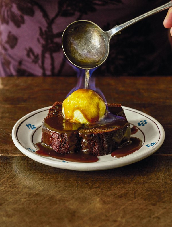 Spiced rum sticky toffee pudding