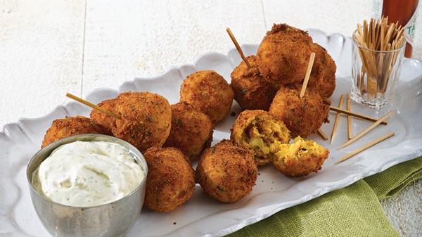 Spiced salmon and potato croquettes