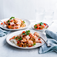 Spiced salmon curry