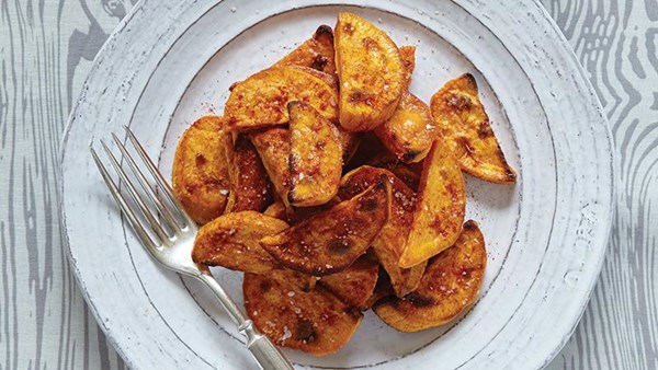 Spiced-salt sweet potatoes