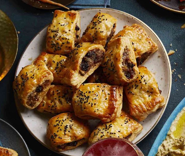 Spiced sausage rolls