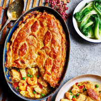 Spiced seafood pie