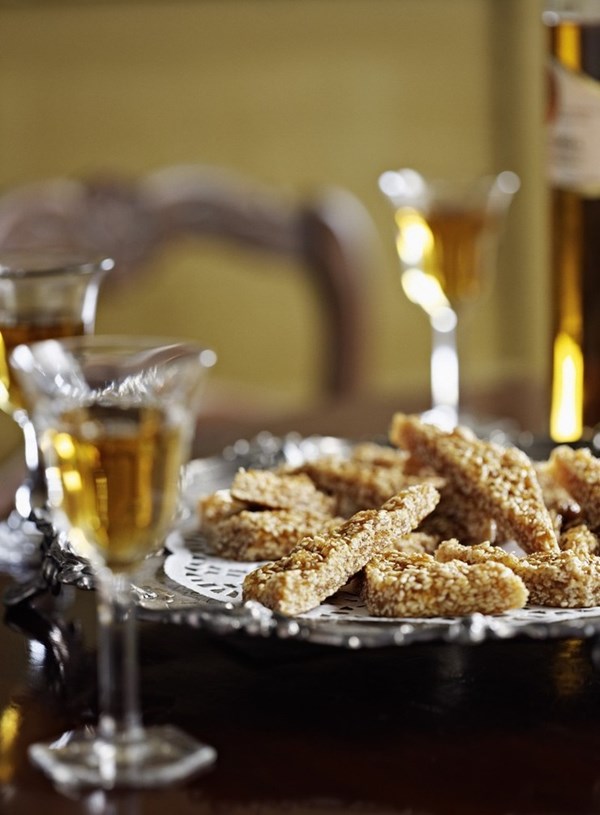 Spiced sesame and honey torrone