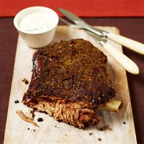 Spiced shoulder of lamb