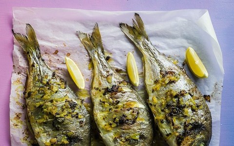 Spiced stuffed Persian fish