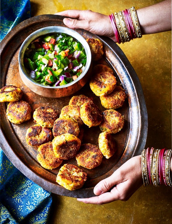 Spiced sweet potato cakes