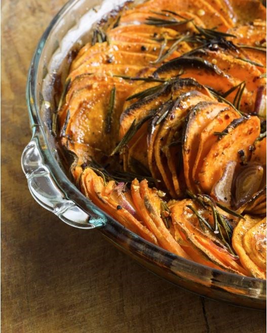 Spiced sweet potato tian