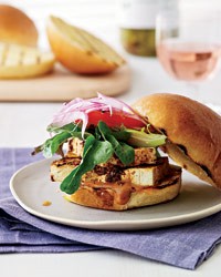 Spiced-tofu sandwiches