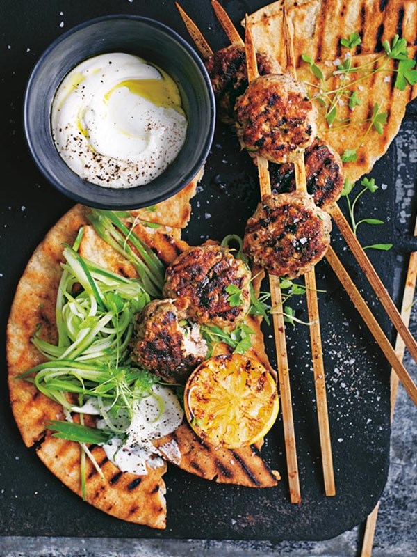 Spiced turkey skewers