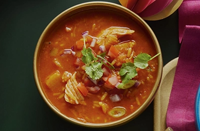 Spiced turkey soup