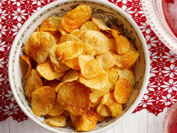 Spiced-up potato chips