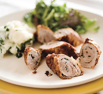Spiced veal roulades