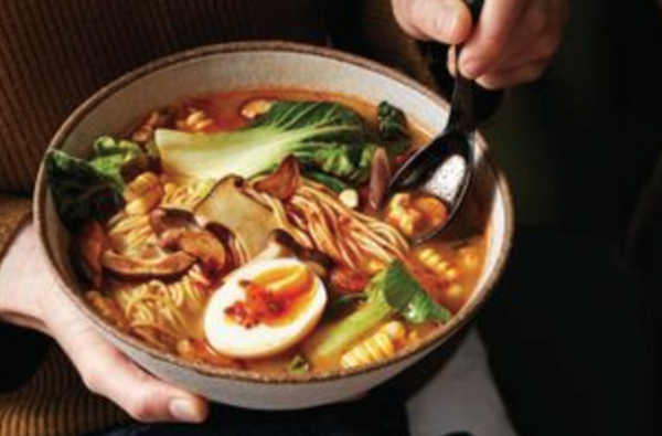 Spiced vegetable ramen