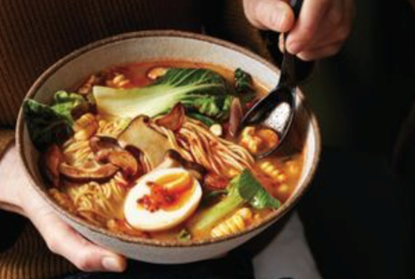 Spiced vegie ramen