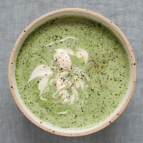 Spiced watercress and yoghurt soup