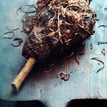 Spiced whole leg of lamb (Sabut raan)