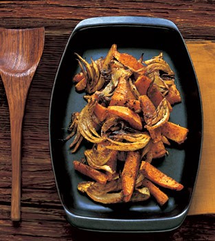 Spiced winter squash with fennel