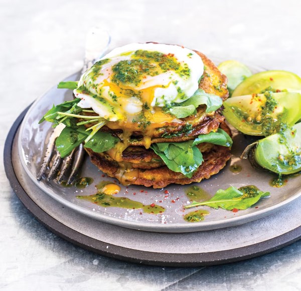 Spiced zucchini fritters