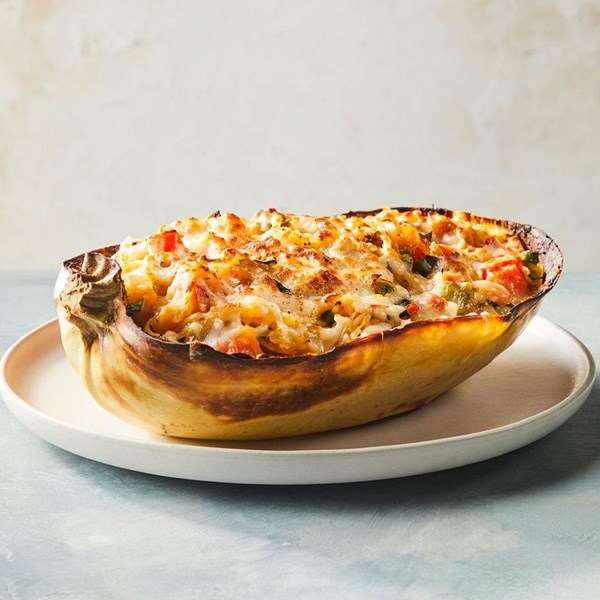 Spicy air-fryer spaghetti squash