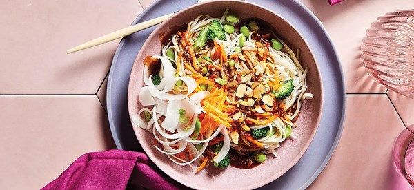 Spicy and sweet spring noodle bowls