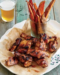 Spicy apricot wings