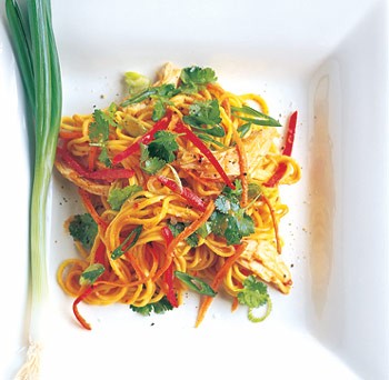 Spicy Asian noodle and chicken salad