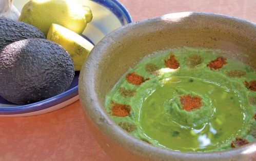 Spicy avocado dip (Imtabbal abucado)