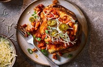 Spicy baked bean jacket potatoes
