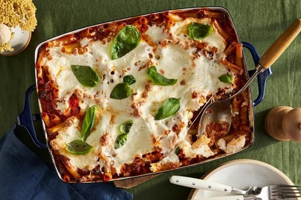 Spicy baked ziti