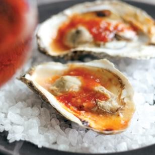 Spicy barbecued oysters