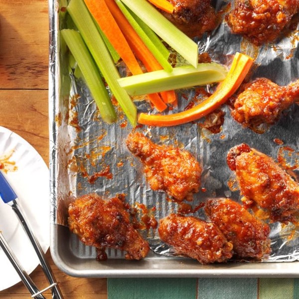 Spicy BBQ chicken wings