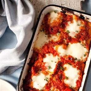 Spicy beef and courgette cannelloni