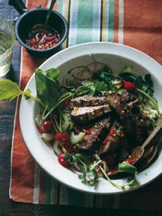 Spicy beef salad
