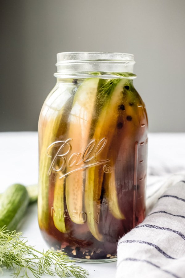 Spicy beer pickles