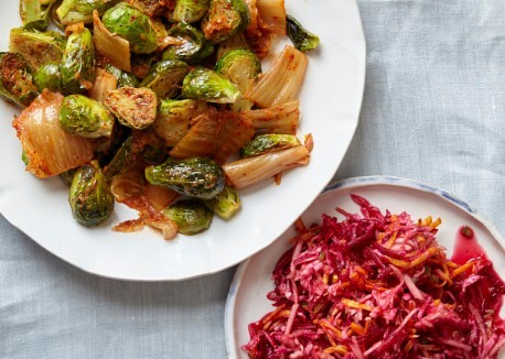Spicy beet slaw