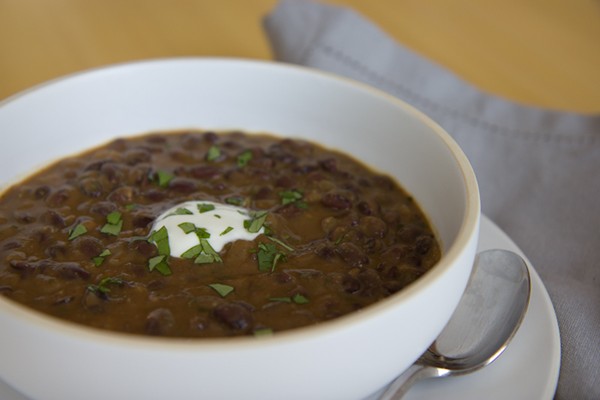 Spicy black bean soup