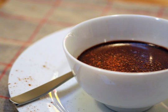 Spicy boozy mousse
