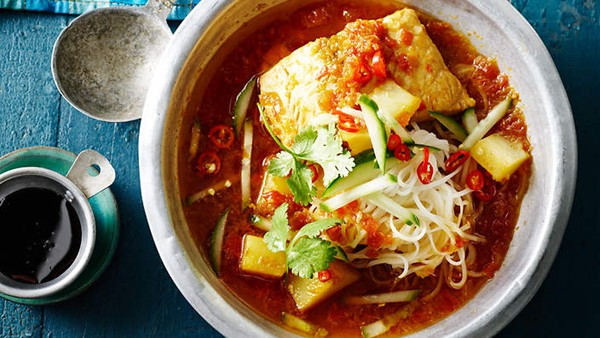 Spicy braised fish stew (Smor ikang)